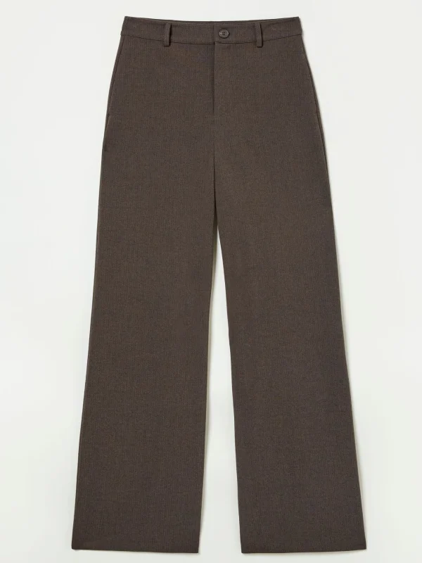 Presley Brown Herringbone Trousers