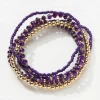 Purple Multi Stretch Bracelet