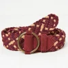 Red Multi Weave Belt