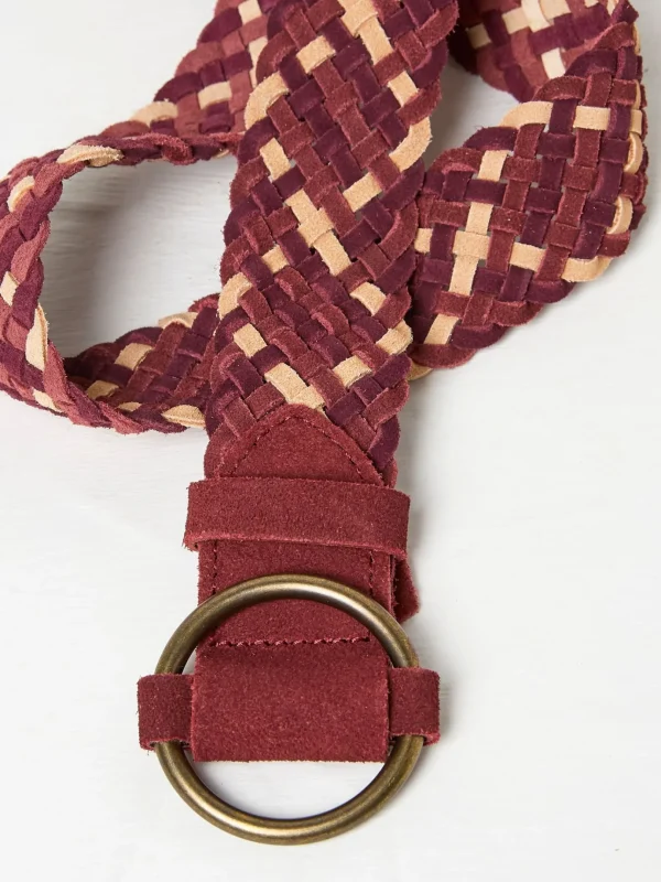 Red Multi Weave Belt