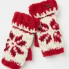 Red Snowflake Cuffs