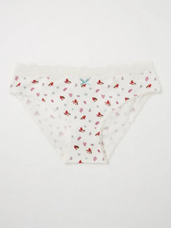 Robin Ivory Floral Mini Knickers