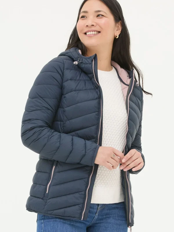 Ruby Navy Lightweight Puffer Jacket