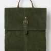 Rue Green Suede Rucksack