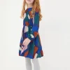 Sasha Blue Abstract Dress