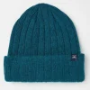 Sebastian Teal Blue Rib Beanie