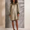 Silas Gold Metallic Dress