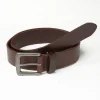 Tan Brown Italian Leather Belt