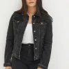 Tasha Black Denim Jacket