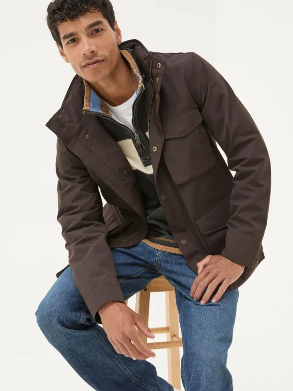 Truro Dark Brown Waterproof Jacket