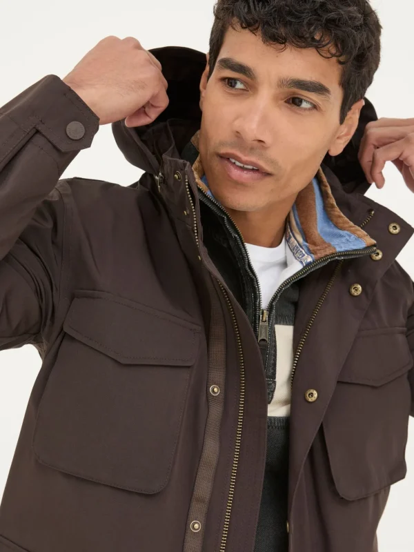 Truro Dark Brown Waterproof Jacket