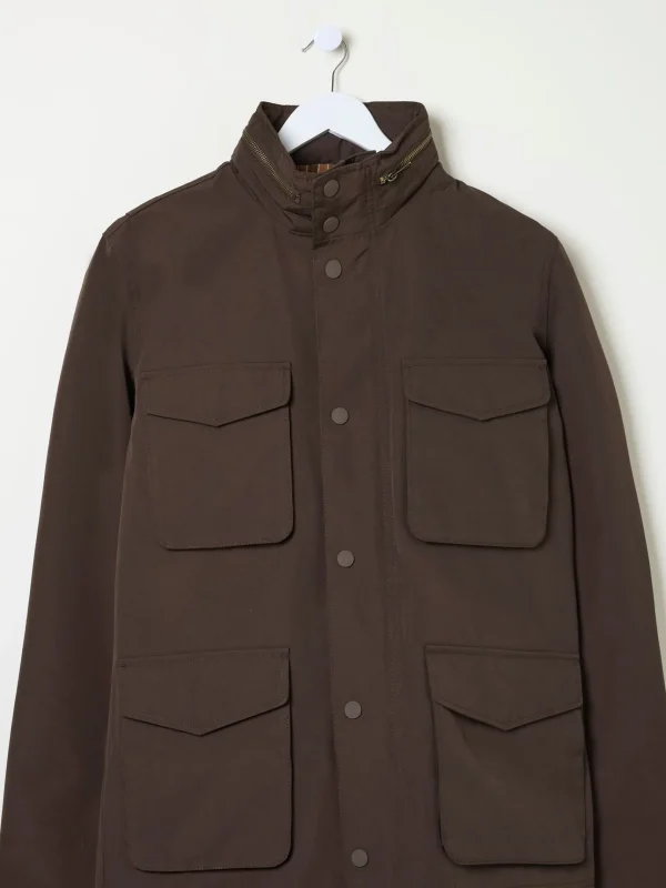 Truro Dark Brown Waterproof Jacket