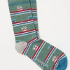 VW Light Green Camper Stripe Socks 1 Pack