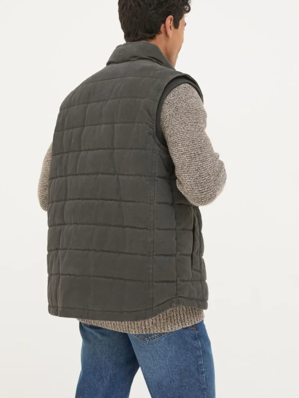 Wardley Brown Canvas Gilet