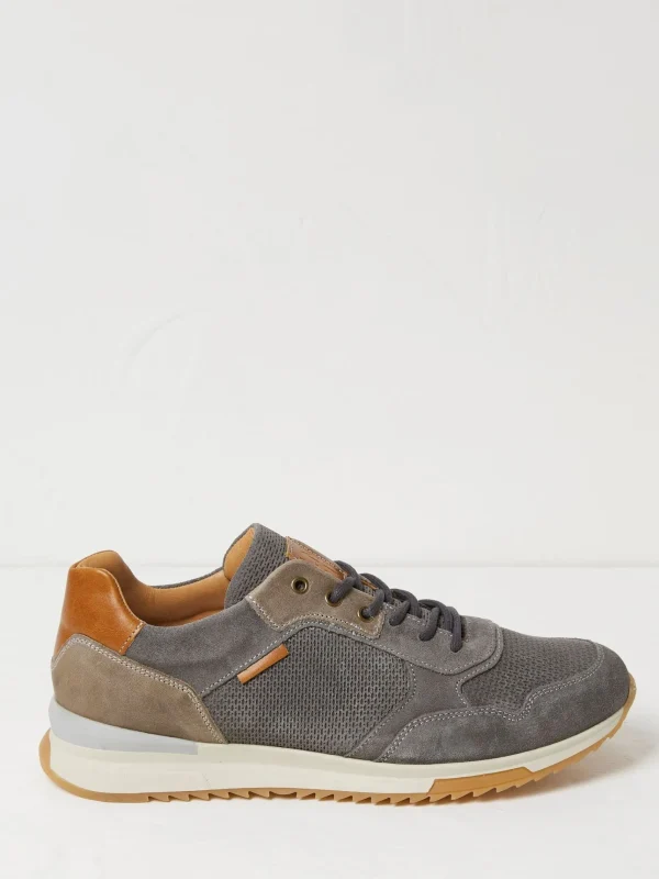 Wells Grey Leather Runner Trainers