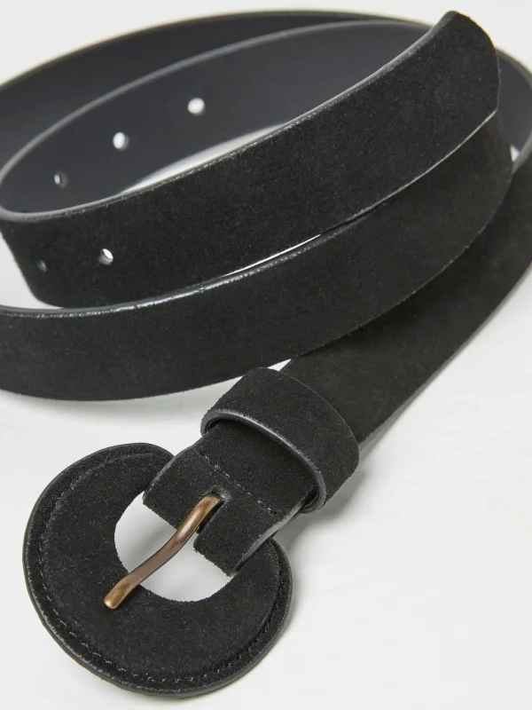 Western Black Buckle Belt