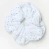 White Microfibre Scrunchie