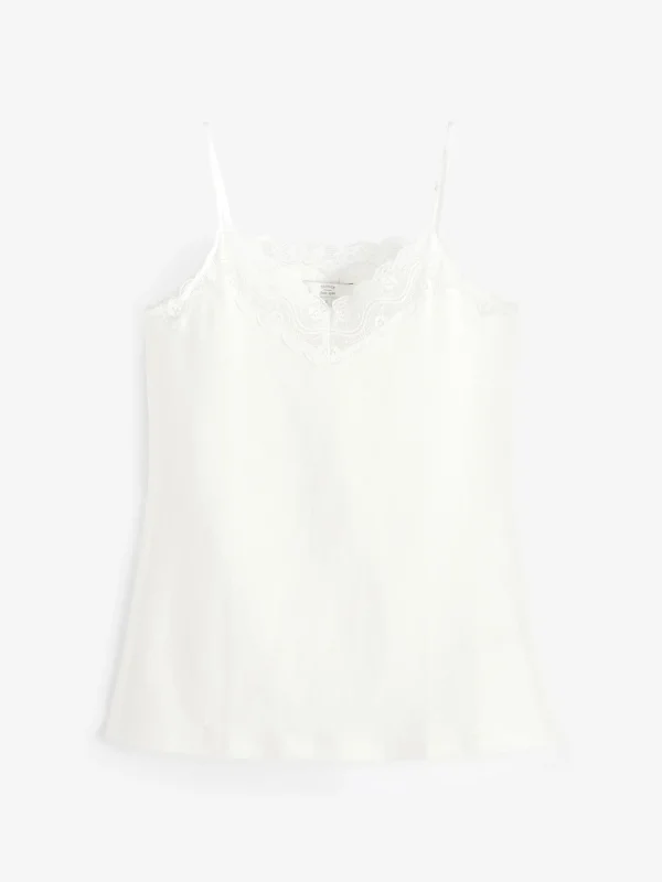 White V-Neck Lace Camisole