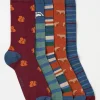 Woodland 5 Pack Plain Socks