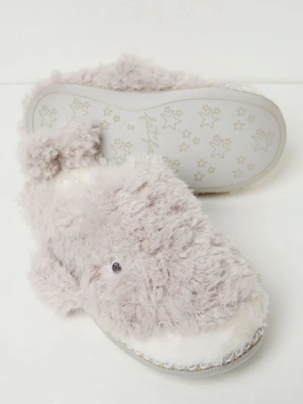 Wynn Light Grey Wynn Whale Slippers