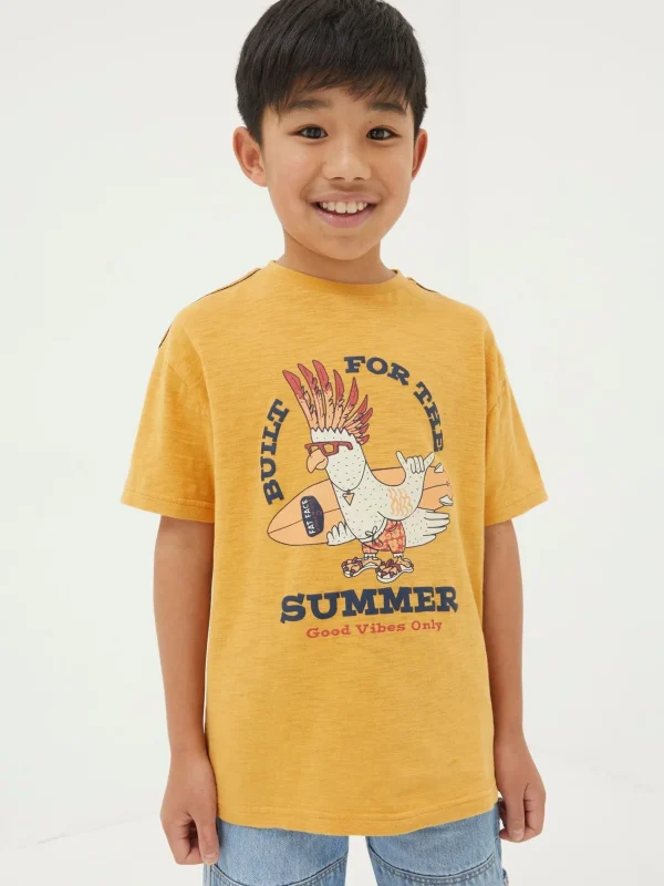 Yellow Built For Summer Jersey T-Shirt