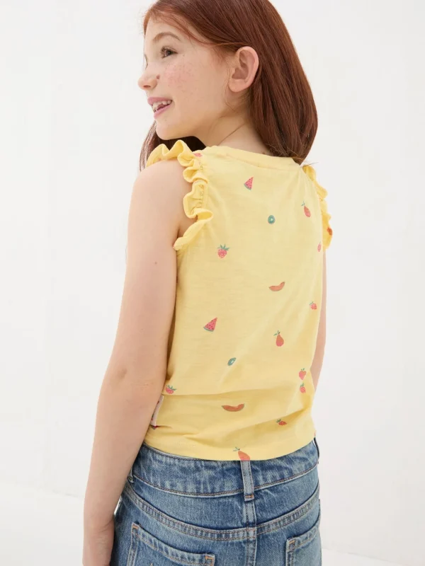 Yellow Fruit Knot Front T-Shirt